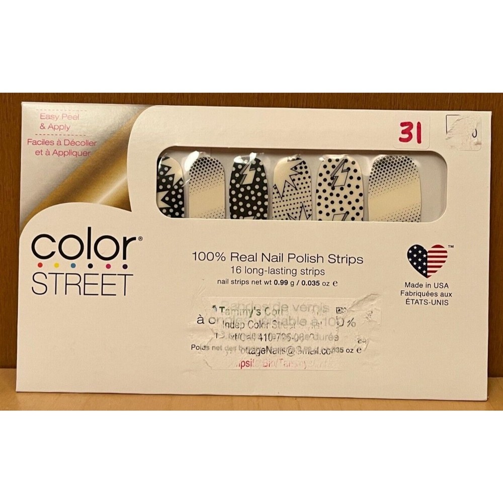 Color Street Long Lasting Nail Polish Strips Comic Relief Lightning Bolt
